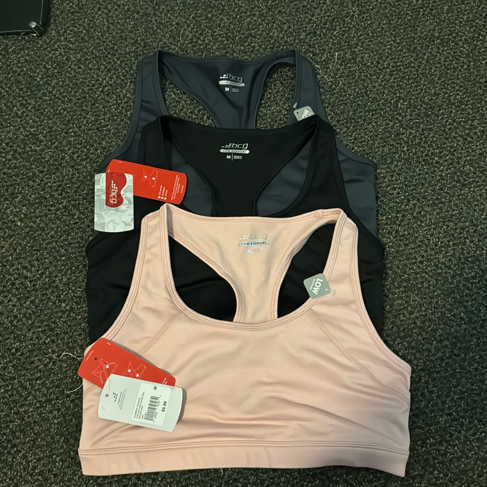 NWT Set of 3 BCG sports bras